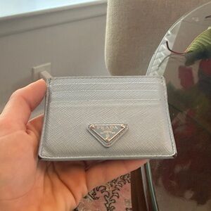 Prada saffiano leather card holder